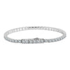 Wholesale Geometric Simple Unisex Zircon Tennis Bracelet Made Of 925 Silver With Electroplating