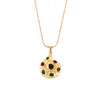 Wholesale Geometric Spiral Glaze Pendant Clavicle Necklace For Women Stainless Steel 18K Gold Plated
