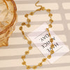 Wholesale Geometric Spiral Stainless Steel Necklace For Women With 18K Gold Plated Electroplating