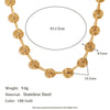 Wholesale Geometric Spiral Stainless Steel Necklace For Women With 18K Gold Plated Electroplating