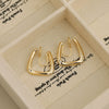 Wholesale Geometric Square Copper Goldplated Ear Clip Earrings For Women