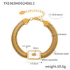 Wholesale Geometric Square Inlaid Colored Glass Stone Titanium Steel Bracelet Necklace With Electroplating Design