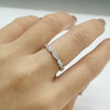 Wholesale Geometric Square Ring 925 Sterling Silver High Carbon Diamond Electroplated Light Luxury Niche Design