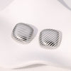 Wholesale Geometric Square Stainless Steel Earrings For Women With Electroplating Design