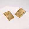 Wholesale Geometric Square Stainless Steel Electroplated Earrings For Women