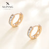 Wholesale Geometric Square Zircon Electroplated Earrings For Women