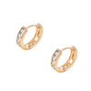 Wholesale Geometric Square Zircon Electroplated Earrings For Women
