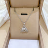 Wholesale Geometric Stainless Steel And Copper Full Diamond Necklace For Unisex