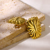 Wholesale Geometric Stainless Steel And Gold Electroplated Rectangular Earrings Jewelry For Women