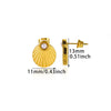 Wholesale Geometric Stainless Steel And Gold Electroplated Rectangular Earrings Jewelry For Women