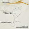 Wholesale Geometric Stainless Steel And 18K Gold Electroplated Interlocking Ring Bracelet For Women