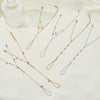 Wholesale Geometric Stainless Steel And 18K Gold Electroplated Interlocking Ring Bracelet For Women