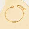 Wholesale Geometric Stainless Steel And 18K Titanium Steel Bracelet Set With Diamonds For Women