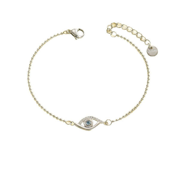 Wholesale Geometric Stainless Steel And 18K Titanium Steel Bracelet Set With Diamonds For Women