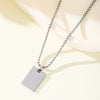 Wholesale Geometric Stainless Steel And Pearl Pendant Necklace With Electroplating