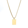 Wholesale Geometric Stainless Steel And Pearl Pendant Necklace With Electroplating