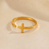 Wholesale Geometric Stainless Steel And Resin Electroplated Open Ring For Women