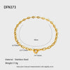Wholesale Geometric Stainless Steel And Titanium Steel Gold Plated Necklace For Women