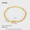 Wholesale Geometric Stainless Steel And Titanium Steel Gold Plated Necklace For Women