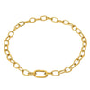 Wholesale Geometric Stainless Steel And Titanium Steel Gold Plated Necklace For Women