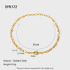 Wholesale Geometric Stainless Steel And Titanium Steel Gold Plated Necklace For Women