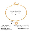 Wholesale Geometric Stainless Steel And Titanium Steel Starfish Pendant Necklace With Electroplating For Women