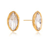 Wholesale Geometric Stainless Steel And Titanium Steel Vacuum Real Gold Plated Earrings For Women