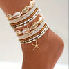 Wholesale Geometric Stainless Steel Anklets With 18K Gold Electroplating Quiet Design Ins Style Minimalist For Women