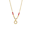 Wholesale Geometric Stainless Steel Beaded Ring And Necklace With Electroplating