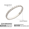 Wholesale Geometric Stainless Steel Bracelet Set With 5A Round Zirconia And Full Diamond Inlay 18K Gold Plated