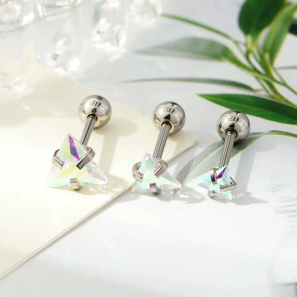 Wholesale Geometric Stainless Steel Earrings With Electroplating Processing
