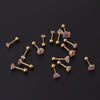 Wholesale Geometric Stainless Steel Earrings With Electroplating Processing