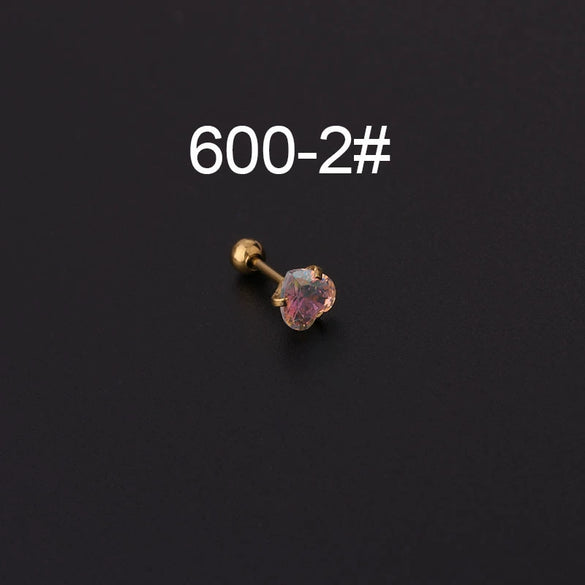 Wholesale Geometric Stainless Steel Earrings With Electroplating Processing