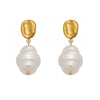 Wholesale Geometric Stainless Steel Earrings With 18K Gold Pvd Plating For Women