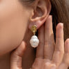 Wholesale Geometric Stainless Steel Earrings With 18K Gold Pvd Plating For Women