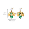 Wholesale Geometric Stainless Steel Electroplated Bow Design Earrings For Women