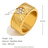 Wholesale Geometric Stainless Steel Electroplated Bracelet And Ring For Women