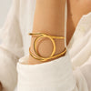 Wholesale Geometric Stainless Steel Electroplated Bracelet For Women Highend Jewelry