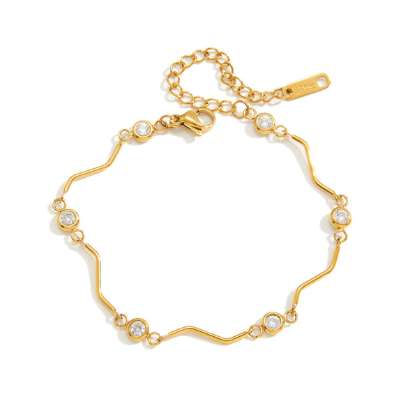 Wholesale Geometric Stainless Steel Electroplated Bracelet Jewelry For Women