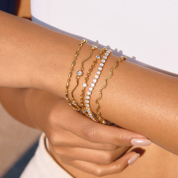 Wholesale Geometric Stainless Steel Electroplated Bracelet Jewelry For Women