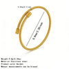 Wholesale Geometric Stainless Steel Electroplated Bracelet Light Luxury High End Feel Ins Style Vintage Jewelry