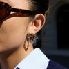 Wholesale Geometric Stainless Steel Electroplated Chain Tassel Earrings For Women