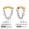 Wholesale Geometric Stainless Steel Electroplated Chain Tassel Earrings For Women