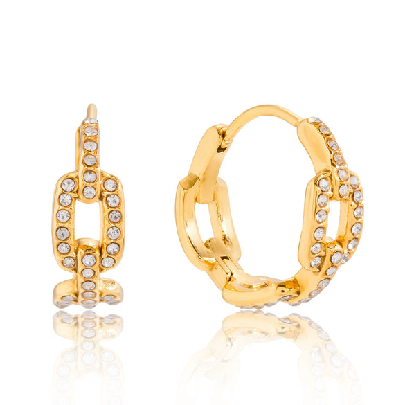 Wholesale Geometric Stainless Steel Electroplated Earrings For Women Light Luxury Style