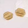 Wholesale Geometric Stainless Steel Electroplated Earrings For Women