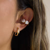 Wholesale Geometric Stainless Steel Electroplated Earrings For Women