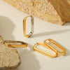 Wholesale Geometric Stainless Steel Electroplated Earrings For Women