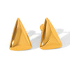 Wholesale Geometric Stainless Steel Electroplated Earrings For Women