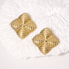 Wholesale Geometric Stainless Steel Electroplated Earrings For Women