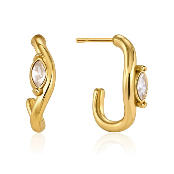 Wholesale Geometric Stainless Steel Electroplated Earrings For Women